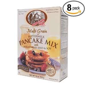 Hodgson Mill Multi Grain Pancake Mix with Milled Flax Seed & Soy, 16 