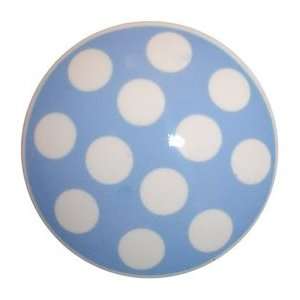  Blue Polka Dots Knob Baby