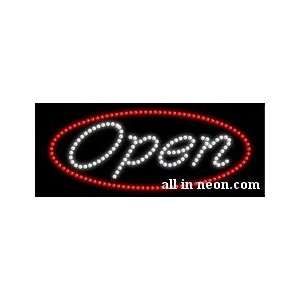 LED Open Sign with Oval