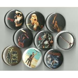    Army Of Darkness Lot of 8 1 Pinback Buttons/Pins 