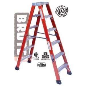   Duty Fiberglass Twin Front Step Ladder 375 lbs rated