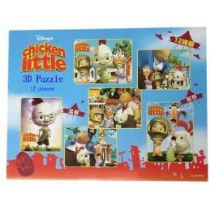  Disney Chicken Little 6 in 1    3D Wood Puzzle Toy Toys & Games