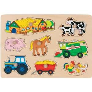  Farm Animals Lift Out Wood Puzzle Toys & Games