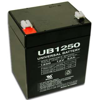 12V 5Ah SLA Sealed Lead Acid Battery Universal UB1250  
