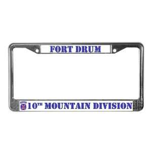  10th Mtn Fort Drum Military License Plate Frame by 
