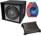NEW 12 SUBWOOFER BASS PACKAGE WITH SUB BOX AMP WIRES  