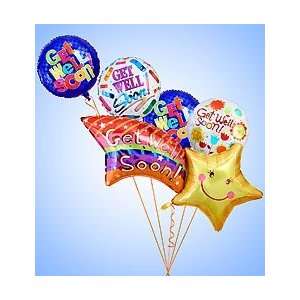 Flowers by 1800Flowers   Get Well Soon Shooting Star Mylar Bundle 