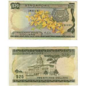  Singapore ND (1972) 25 Dollars, Pick 4 