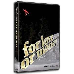  2008 FOR LOVE OR MONEY DVD Snowboarding DVD Sports 