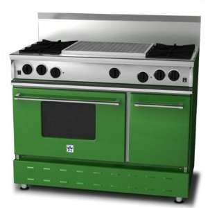 BlueStar Range RNB 48 Inch Natural Gas Range With 24 Inch Charbroiler 