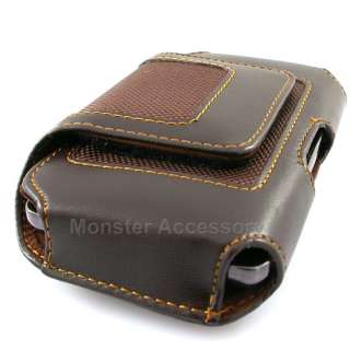 Brown Leather Pouch VC2BR Holster Pouch Belt Clip For Motorola Droid 