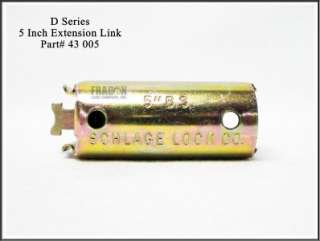   43 005 bulk packaged d series knob lever 5 inch backset extension link