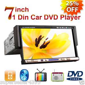 TOUCH SCREEN IN DASH CAR STEREO 1DIN DVD PLAYER TV P2  