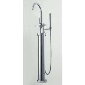   Freestanding Bath Tub Filler with Hand Shower with 60 inch hose Home