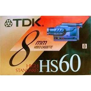  HS60 60 Minute High Standard 8mm Video Cassette Tape (2 
