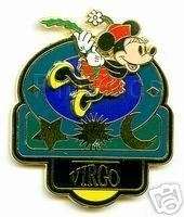 VIRGO   3D MINNIE Zodiac Sign Pin Disney RARE HTF Pins  