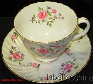 Royal Adderley Fragrance H889 Teacup Saucer imperfect tea cup  