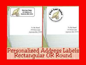 Sea Shells or Flowers Personalized Address Labels  