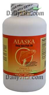 300 SGels Alaska Deep Sea Fish Oil Omega 3 EPA DHA  