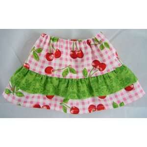   Ruffled Skirt Cherry Design for American Girl Dolls 