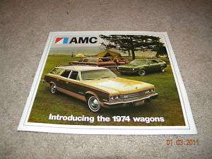 1974 AMC HORNET SPORTABOUT AMBASSADOR WAGON BROCHURE  