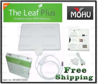 Mohu Leaf Plus Amplified HDTV Antenna MHANT2000 , BRAND NEW  