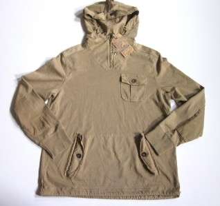 RALPH LAUREN POLO brown hooded pullover anorak jacket M NWT  