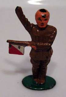 Vintage Metal Toy Soldier BARCLAY Signalman # 30  