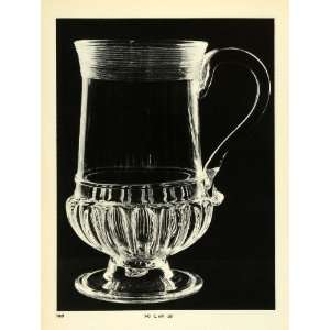  1939 Print Antique 1760 Tankard Decorative Glassware 