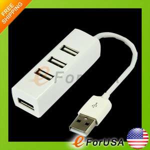   Four Downstream 4 Ports Male to Female USB 2.0 HUB for Apple Computer