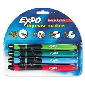  Dry Erase Markers, Ultra Fine Tip, Lime/Pink/Aqua 