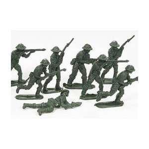   90 PLASTIC TOY SOLDIERS GREEN ARMY MEN MILITARY TOYS 