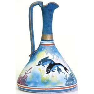  Minoan Two Dolphin Oinochoe Greek Vase 
