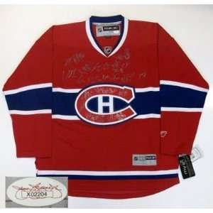   Montreal Canadiens Team Signed Jersey Halak Gionta