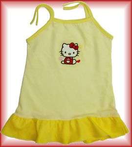 Yellow BABY KITTY Summer Jumper Dress 12 24 Months  