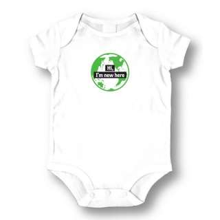 Baby Rompers Onesies Hi I Am New Here on Earth New  