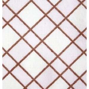  criss cross in pink & chocolate fabric