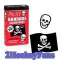 New Pirate Adhesive Bandages Bandaids Free toy inside  
