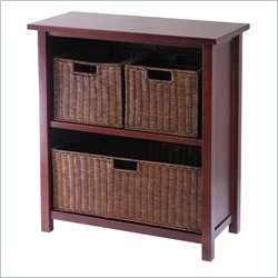   Medium Shelf w/3 Wired Baskets Storage Cabinet 021713942388  