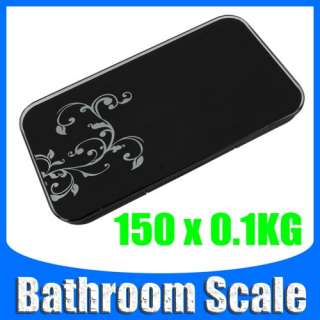 Bathroom glass electronic personal scale 150kg/330lb  