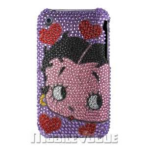 Betty Boop Bling Diamante Rhinestone Cover Case for Apple iPhone 3G/3G 