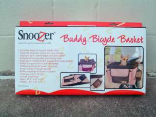 Snoozer Dog Pet Basket Bike Bicycle Bag Carrier.PINK  