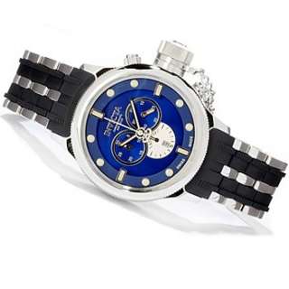 Invicta Mens 10549 Russian Diver Bracelet Blue Watch in Black 3 Slot 