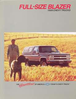 1989 Chevrolet Full Size Blazer Sales Brochure  