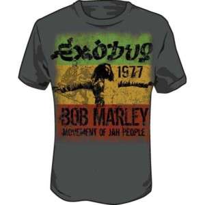 Bob Marley & The Wailers Exodus 77 Tour Concert T shirt  