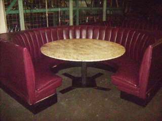 Large Round Booths and Marble Table  