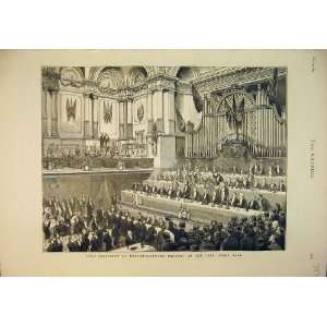   1879 Lord Salisbury Manchester Banquet Free Trade Hall