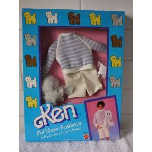 Barbie KEN Pet Show Fashions with furry cat #3663 (1986)