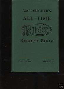 BOXING AMERICAN RING RECORDS 1944 NAT FLEISCHER 4TH ED.  