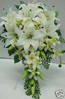 wedding flower bridal bouquet latex silk bouquets  